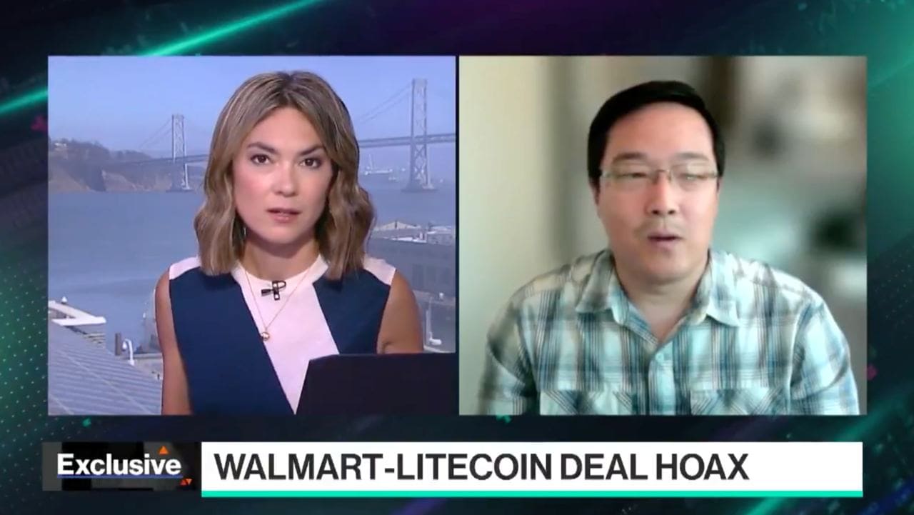 Основатель Litecoin Чарли Ли в интервью Bloomberg TV признал, что организация Litecoin Foundation «облажалась» после того, как один из его сотрудников ретвитнул фейковое сообщение о партнерстве с Walmart Inc.