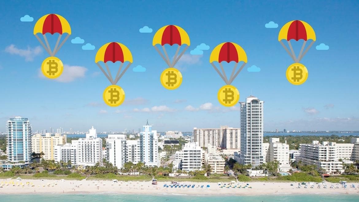 Airdrop от мэра: жителям Майами будут раздавать биткоины.