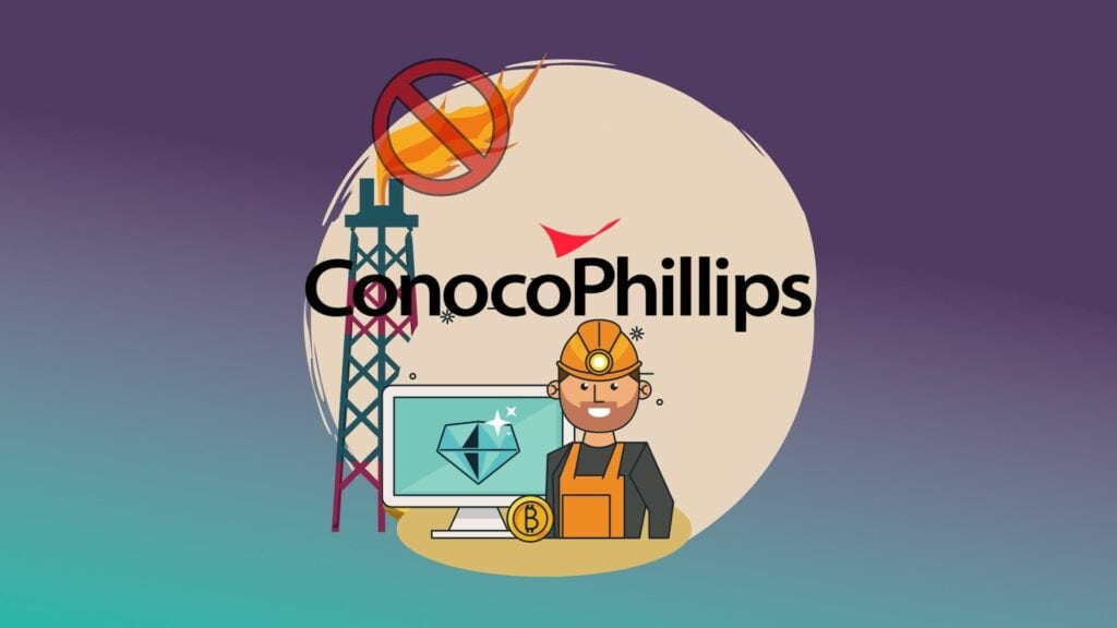 нефтедобывающая компания ConocoPhillips не будет сжигать Метан (сопутный газ) а будет продавать его майнерам. Это уменьшит на 63% экологический вред. при сжигании метана, и сделает майнинг биткоина и эфириума более энерго-экономным