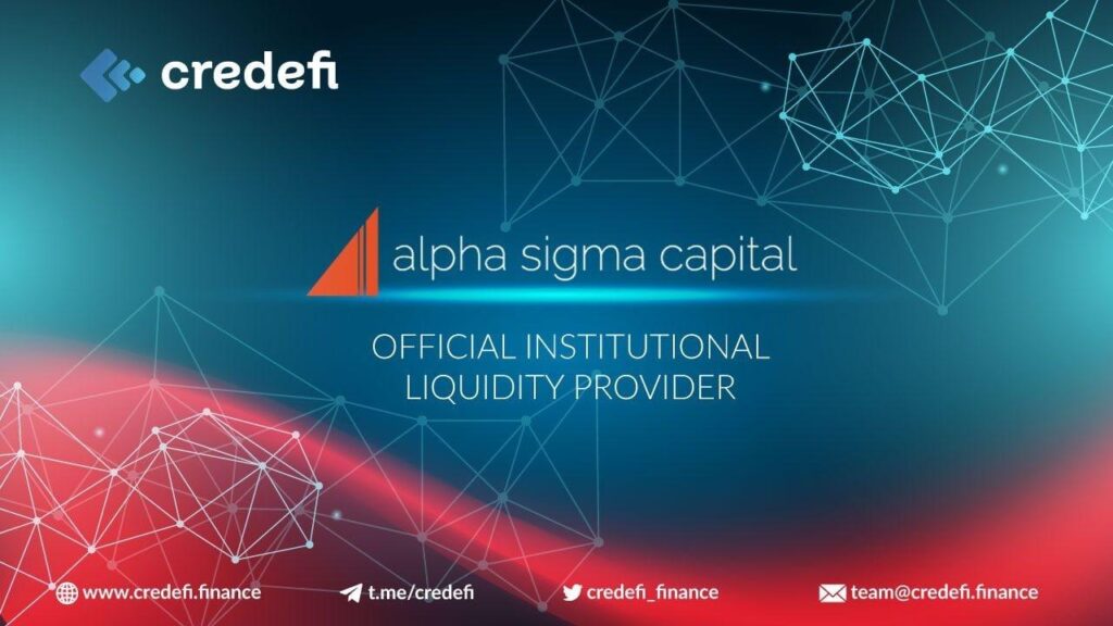 Credefi объявили о партнерстве с Alpha Sigma Capital